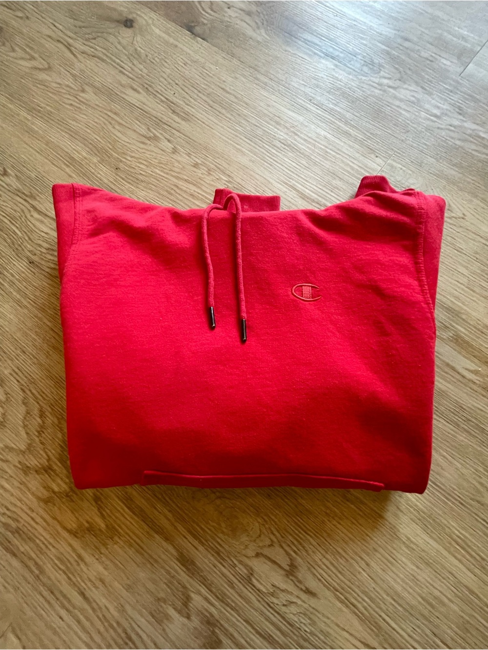 Champion Men's Sweatshirt in Red with Logo